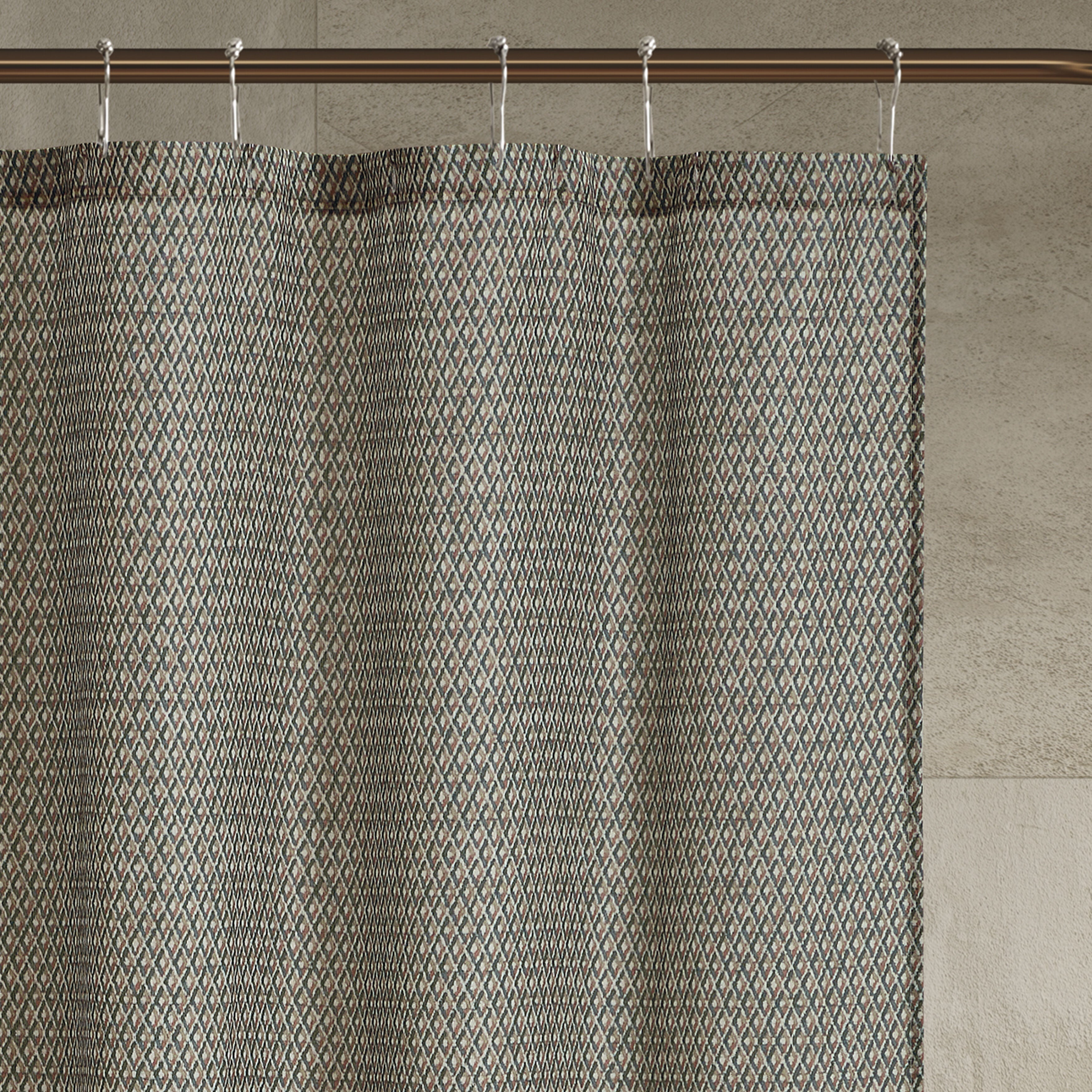 OZARK SHOWER CURTAIN, TAUPE, alternate image number 1