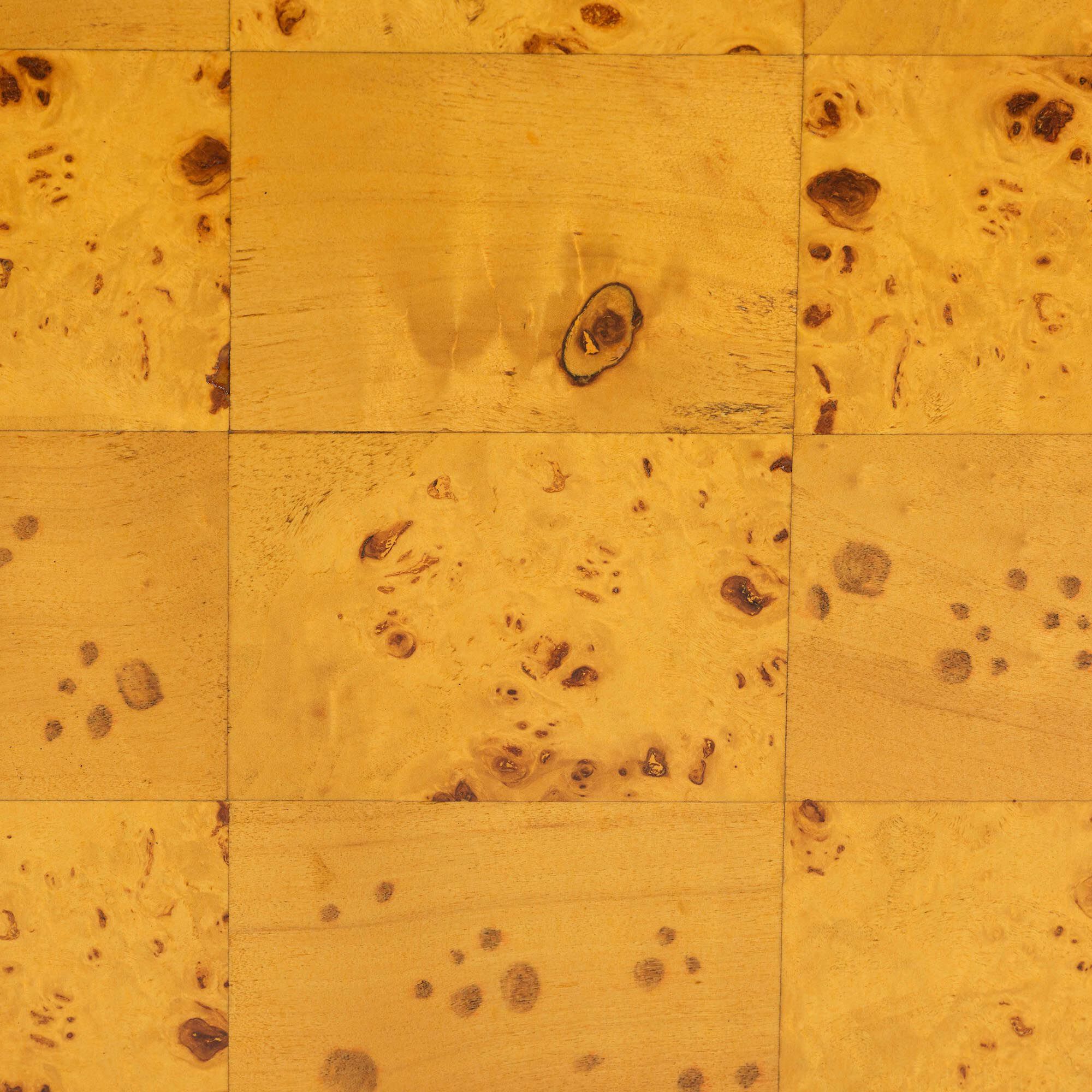 Huxley Modern and Contemporary Natural Real Burl Wood End Table, LIGHT MAPPA BURL, alternate image number 6