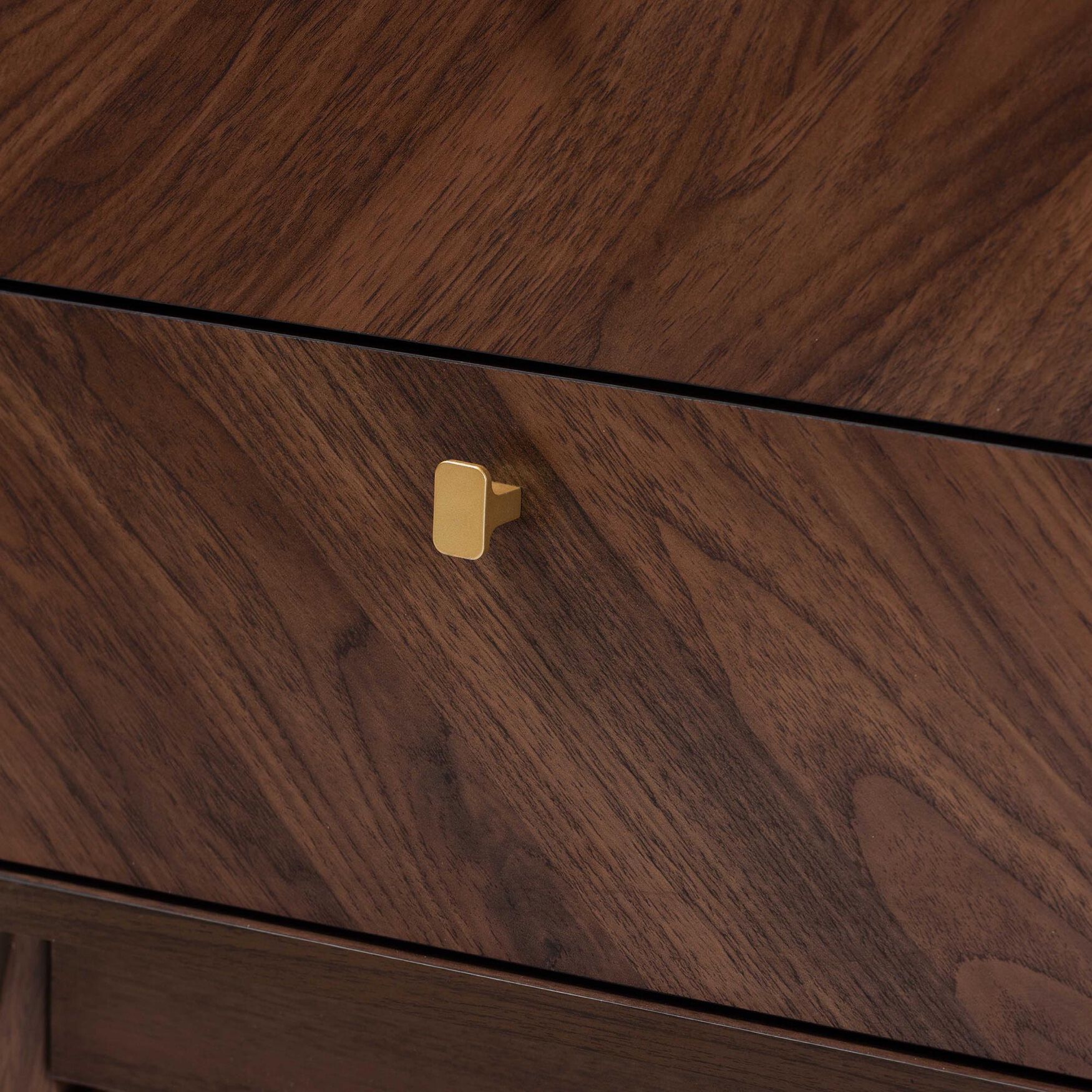 Markell Mid-Century Transitional Walnut Brown Finished Wood 2-Drawer Nightstand, , alternate image number 10