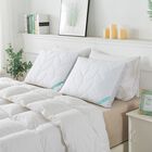 Antimicrobial Quilted Nano Feather Gusseted Pillow Bed Pillow, , on-hover image number null