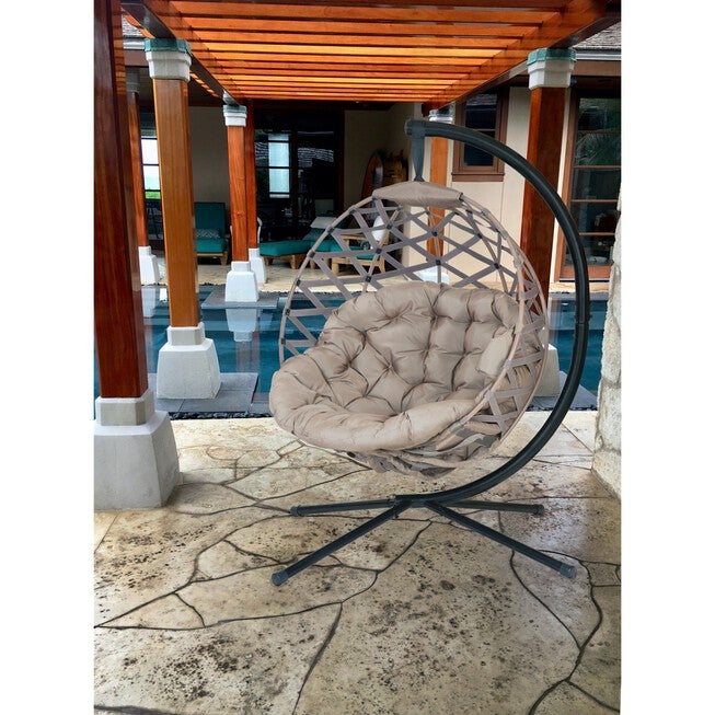 Hanging Ball Chair in Crossweave Sand, , alternate image number null