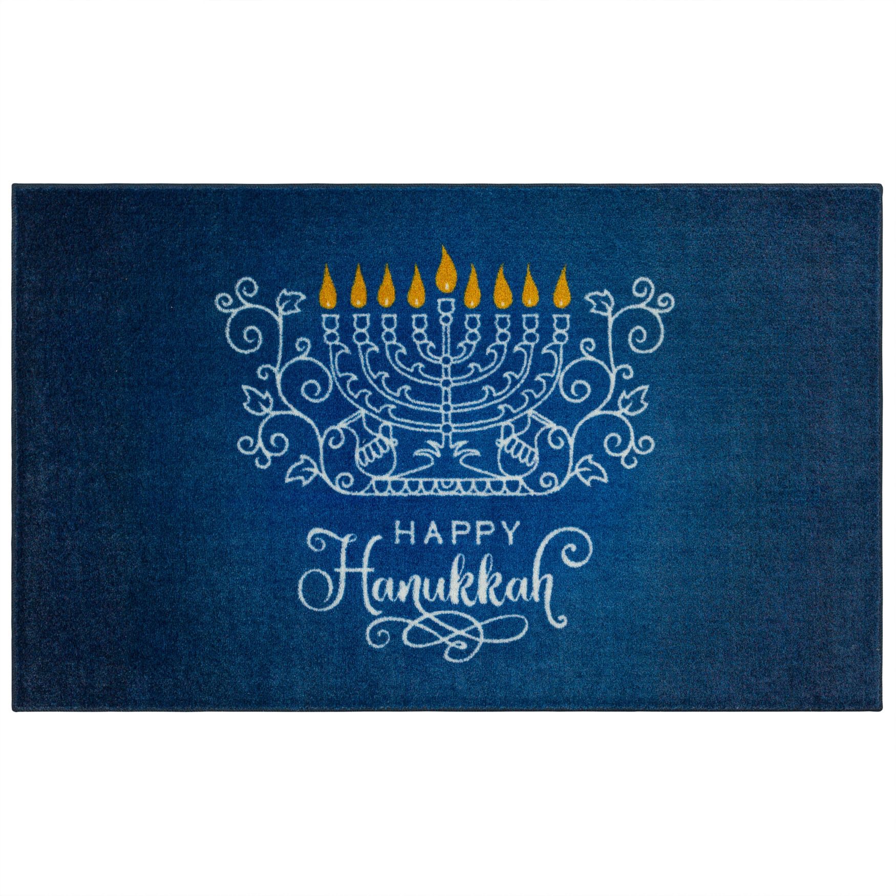 Hanukkah Menorah Multi Kitchen Rug, MULTI, hi-res image number 0