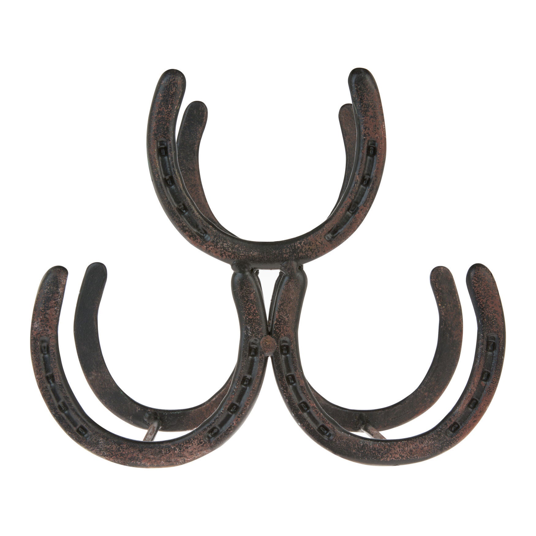 Horseshoe 3 Bottle Metal Wine Rack, , alternate image number 2