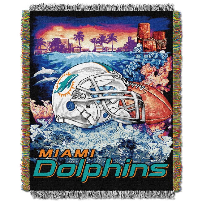 Dolphins Home Field Advantage Throw, MULTI, hi-res image number 0