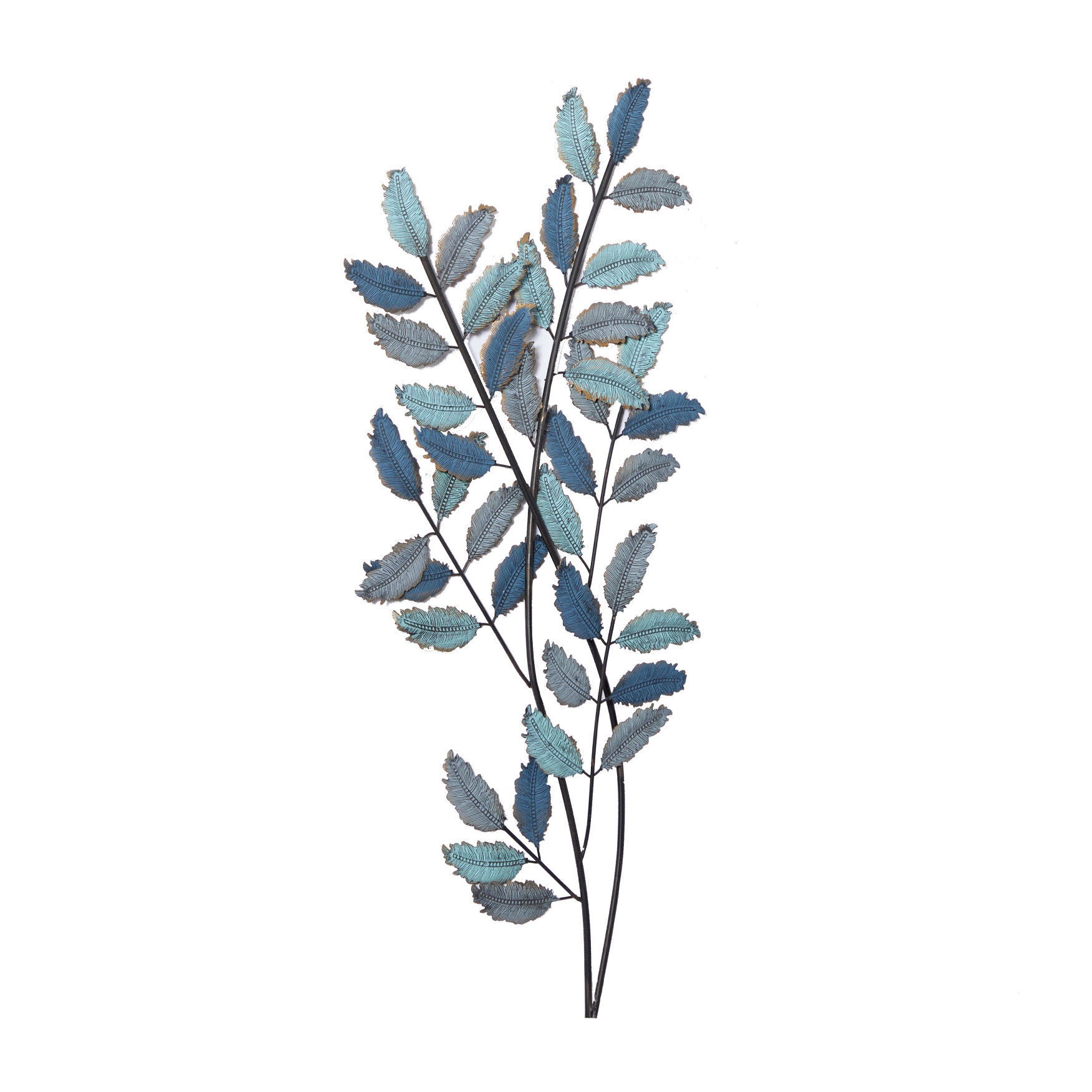 Blue Metal Traditional Floral Wall Decor, , alternate image number 2