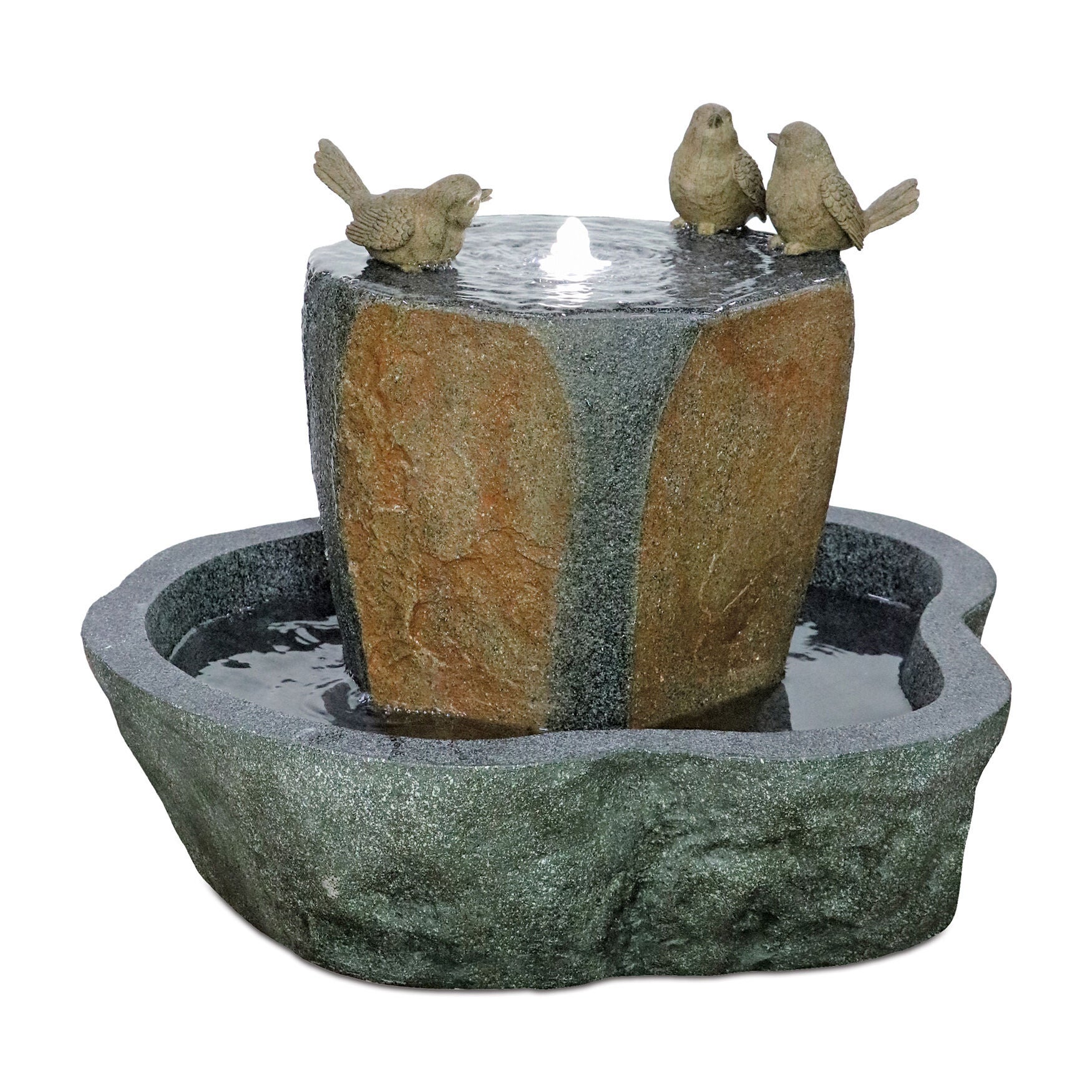 Fountain 22 inchesD X 17.5 inchesH Resin, BROWN, hi-res image number 0