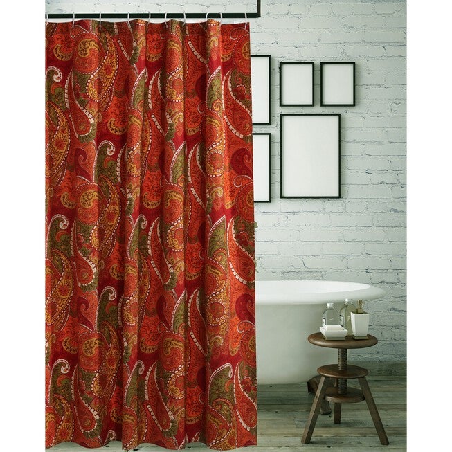 Tivoli Cinnamon Shower Curtain , CINNAMON, hi-res image number null