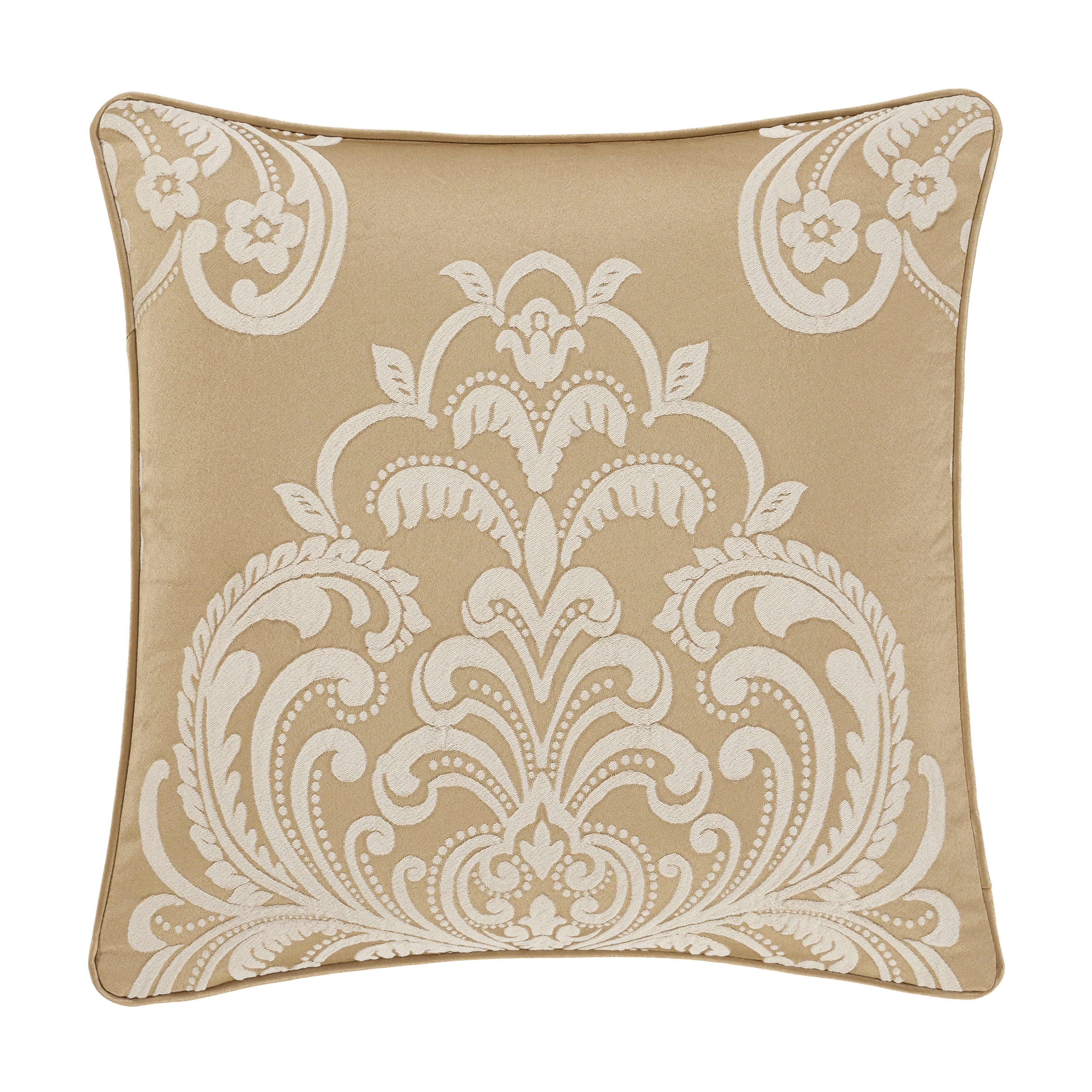 Potenza 20 Inch Square Decorative Throw Pillow, GOLD, hi-res image number 0