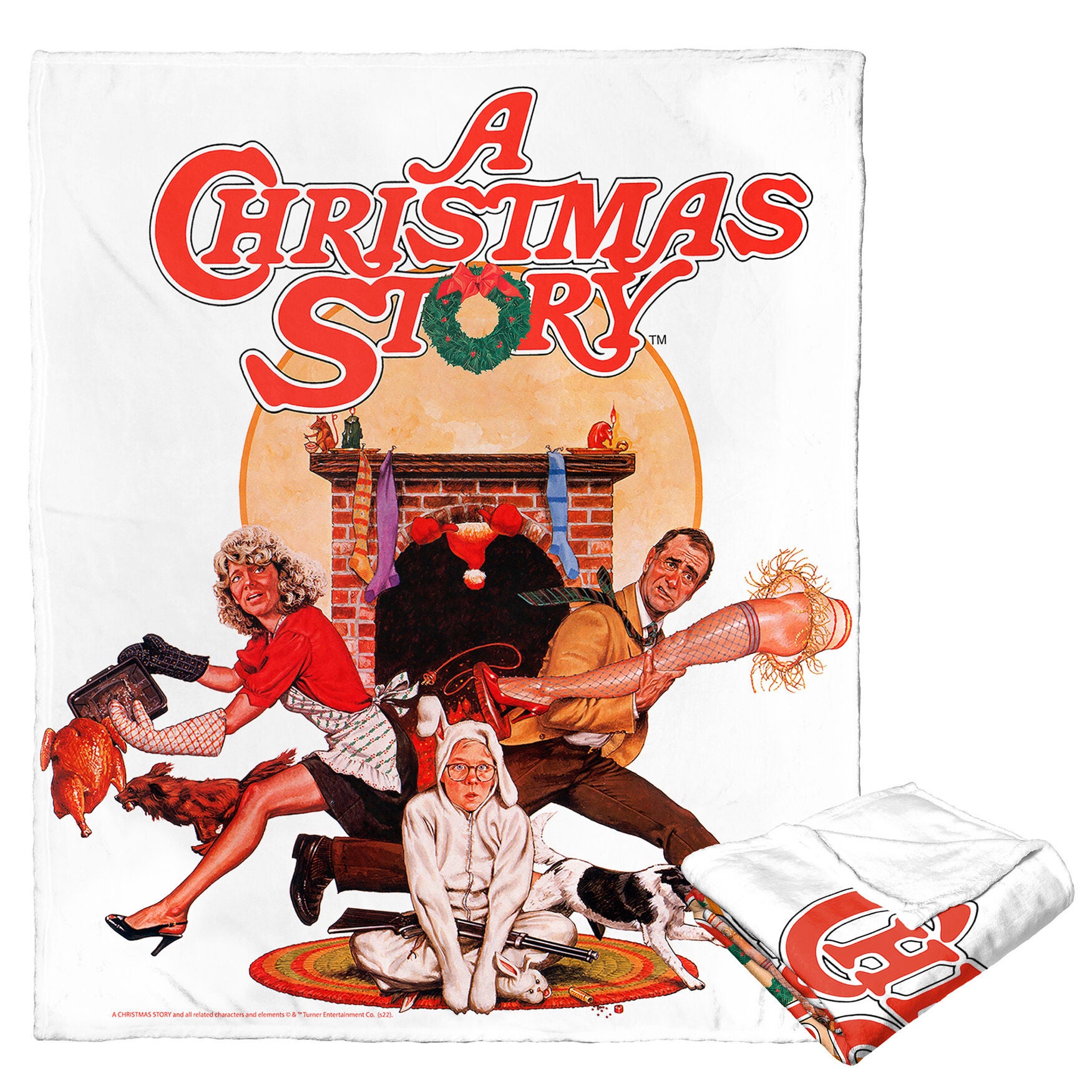 Wb A Christmas Story Christmas Story Poster Silk Touch Throw, O, hi-res image number 0