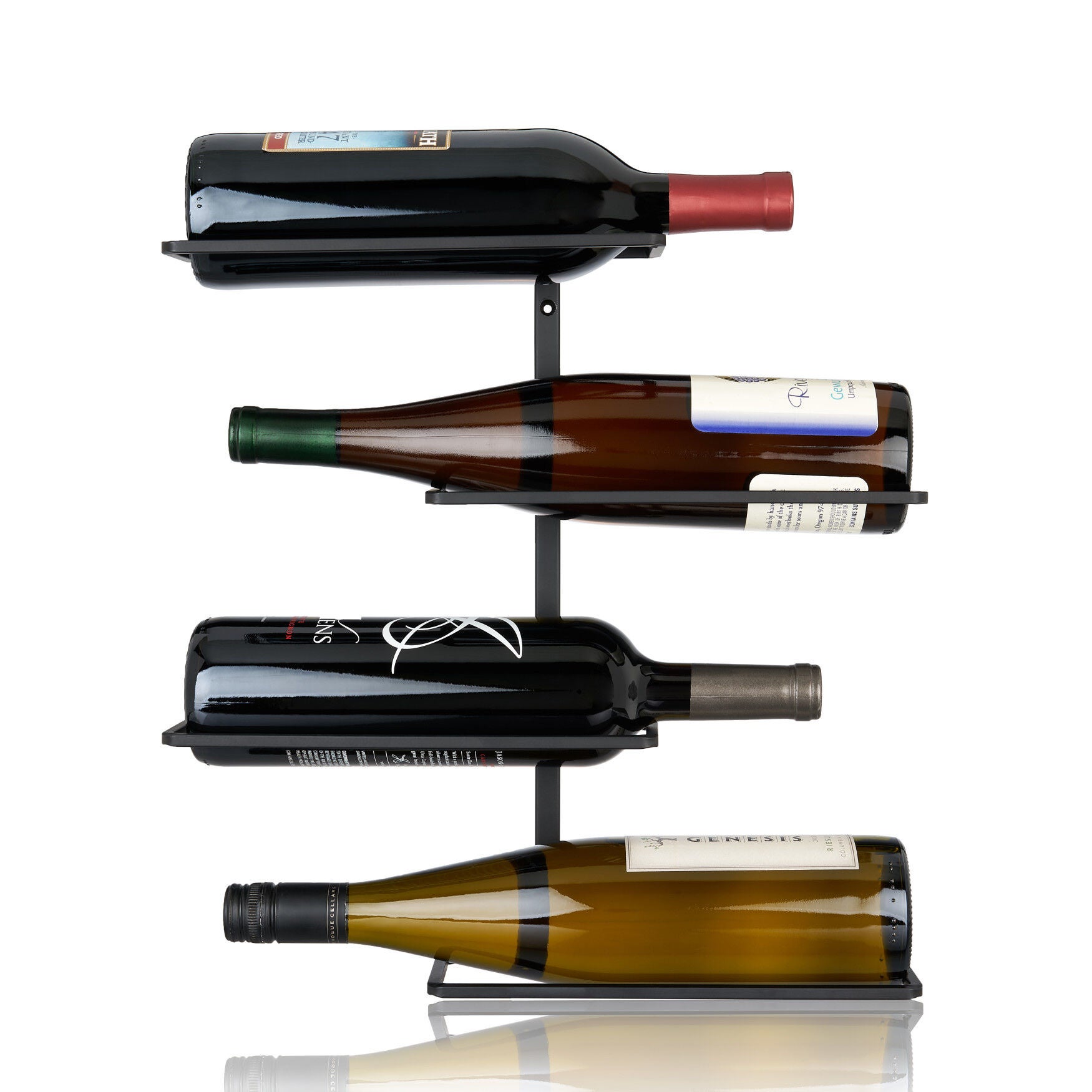 Four Bottle Wall Mounted Wine Rack By True, , alternate image number 2