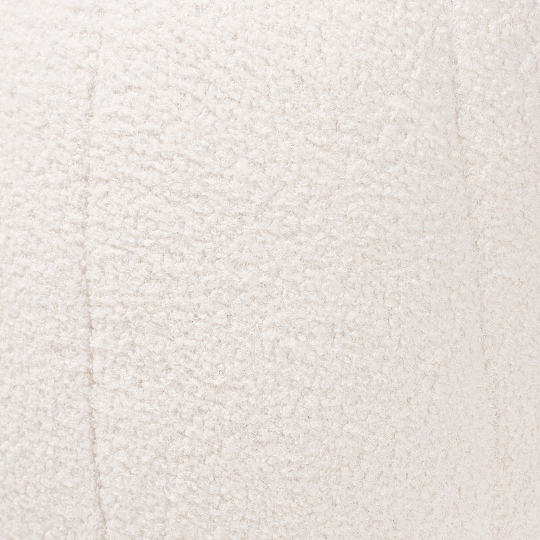 Raelynn Modern And Contemporary Ivory Boucle Upholstered And Gold Metal Ottoman, , alternate image number 3