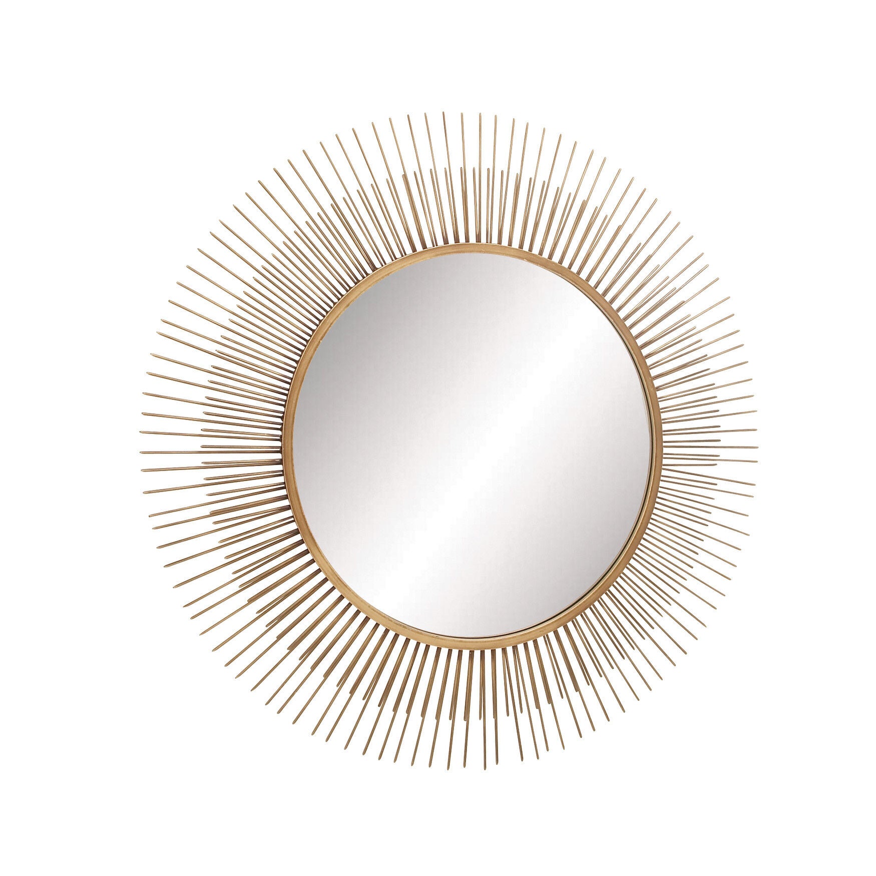 Gold Modern Metal Wall Mirror, , alternate image number 2