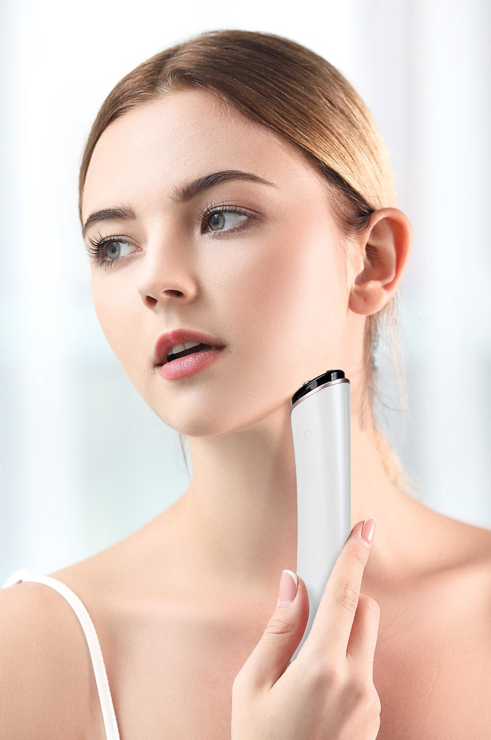 Prosepra EMS Red Blue Light 4 Probes Beauty Massage Device, PINK, alternate image number 3