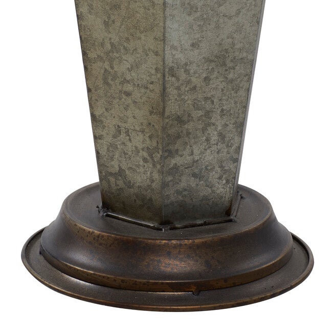 Grey Metal Farmhouse Storage Basket Storage Basket, , alternate image number 3