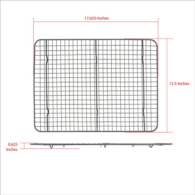 17 X 12 Inch Non Stick Metal Cooling Rack, , alternate image number null