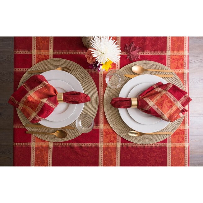 Harvest Wheat Jacquard Napkin, Set of 6, , on-hover image number 1