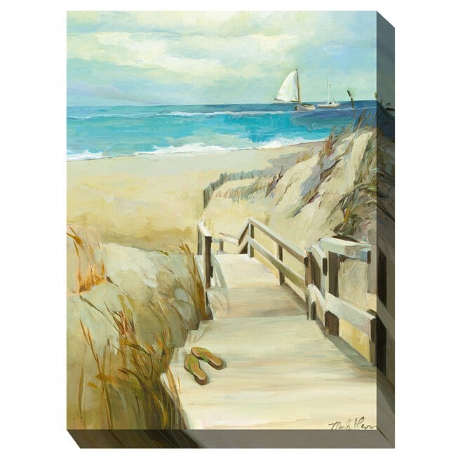BAREFOOT BEACH OUTDOOR ART 30X40, MULTI, hi-res image number 0