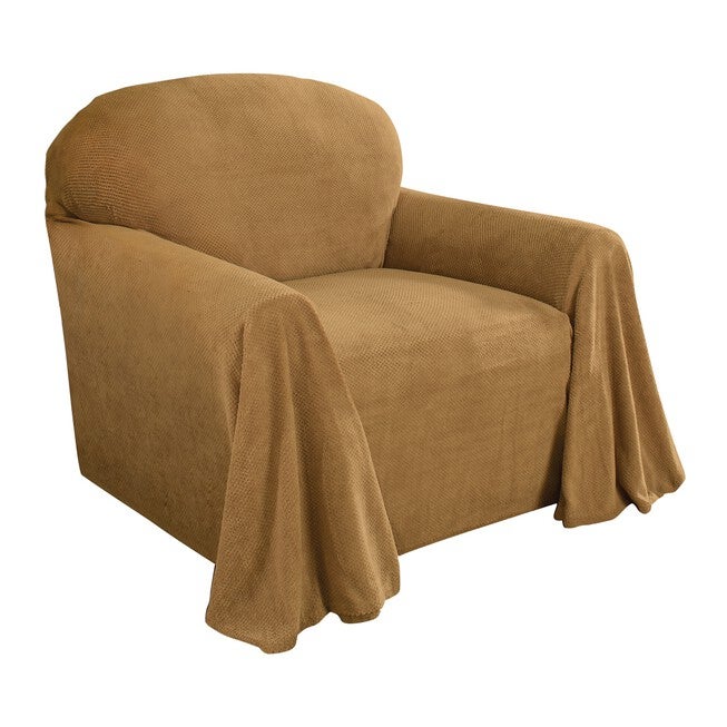 Coral Fleece Throw Chair Furniture Cover, , alternate image number 2