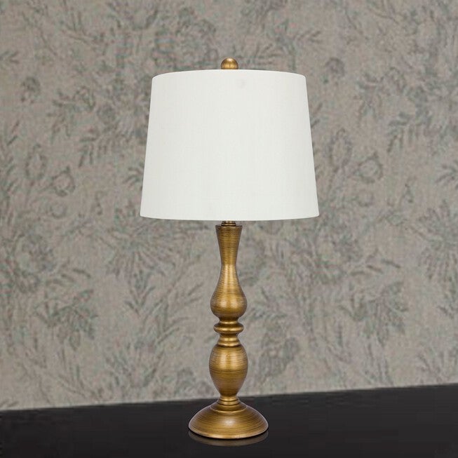 Antique Brass (Painted) Metal 27 inches Table Lamp, , on-hover image number 1