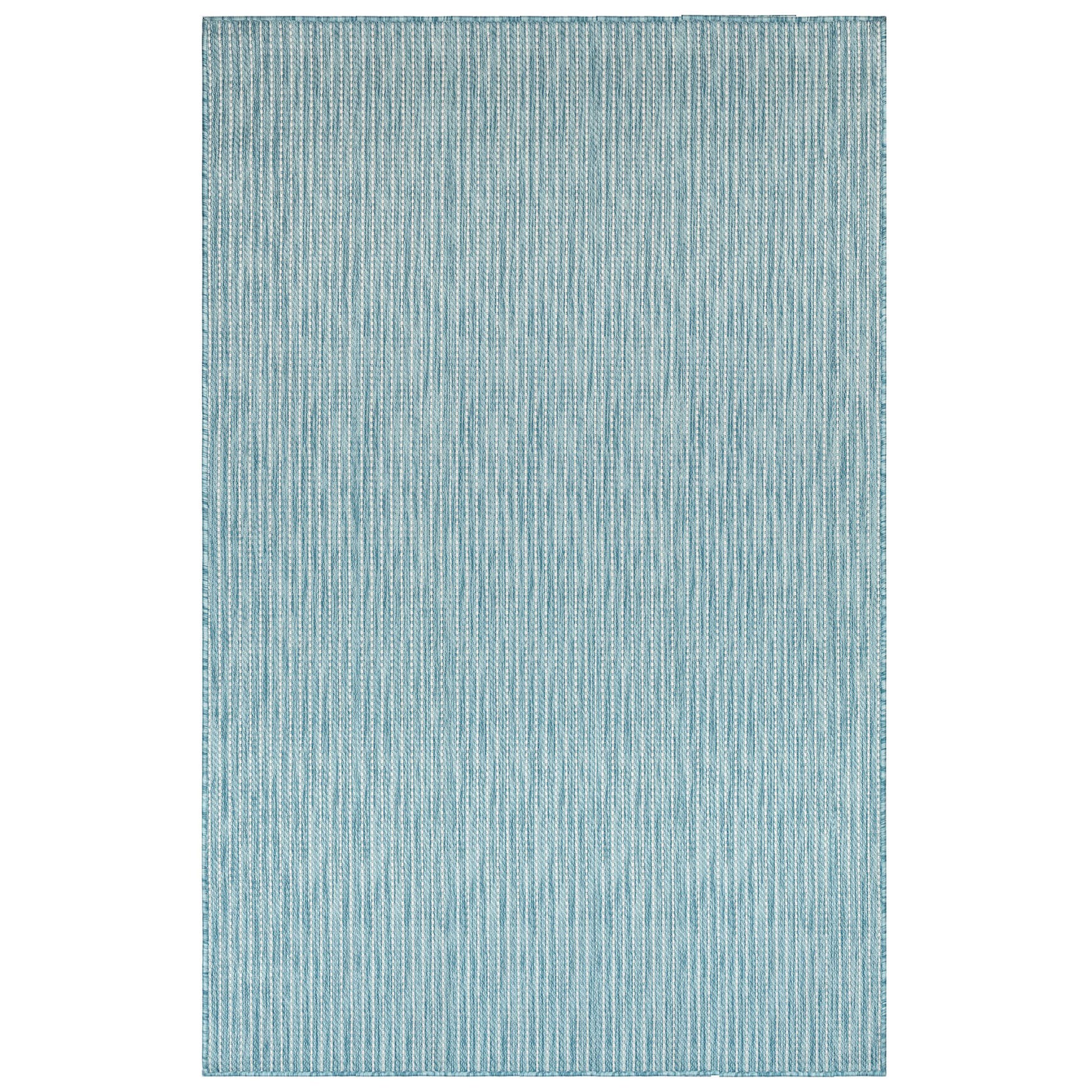 Carmel Texture Stripe Indoor/Outdoor Area Rug Aqua, AQUA, hi-res image number 0