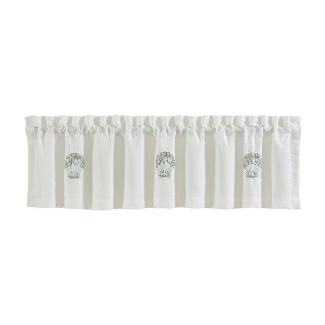 Water's Edge Window Straight Valance, AQUA, alternate image number 2