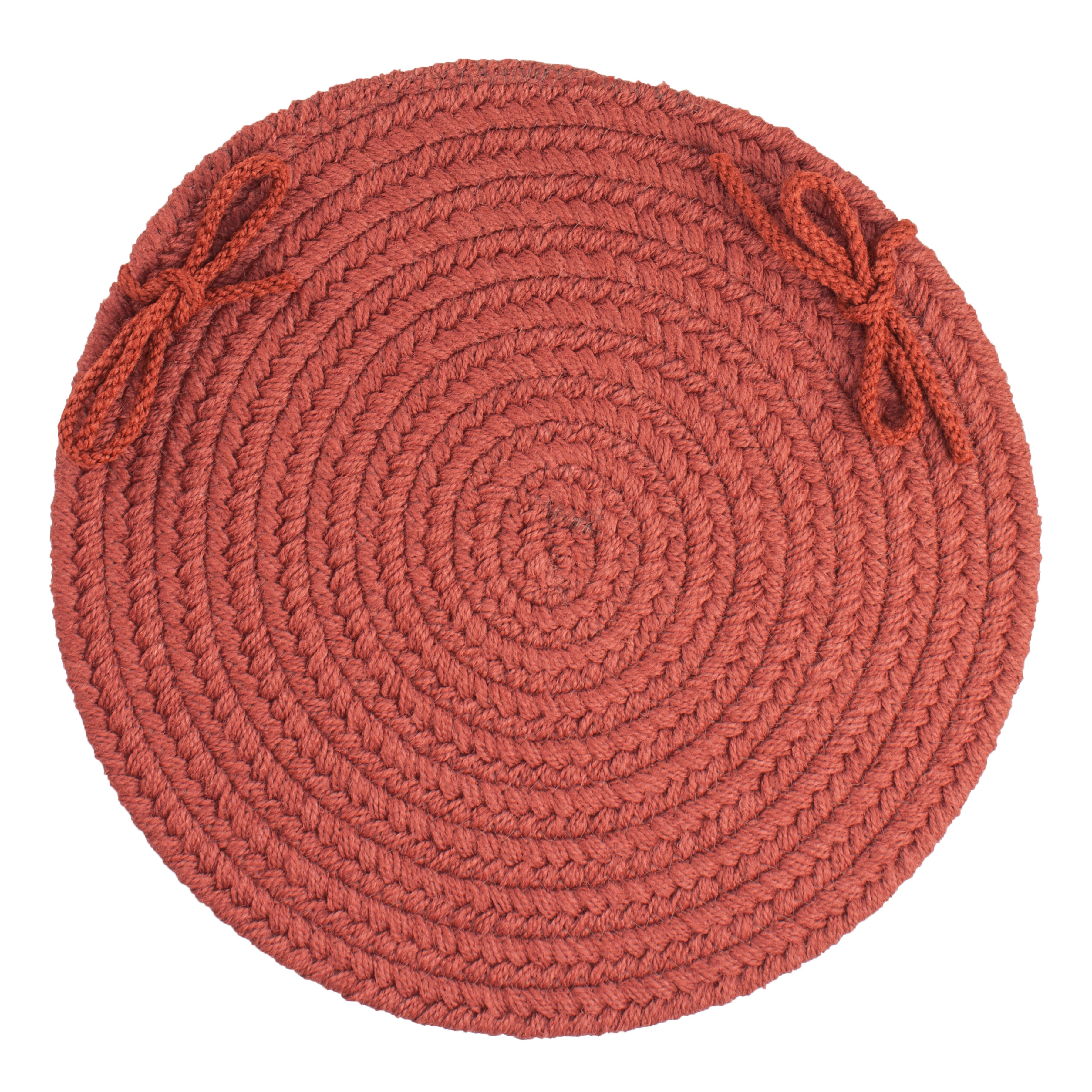 Indoor/Outdoor WearEver Chair Pads 15 inches Round, Set of 4, TERRA COTTA, hi-res image number 0