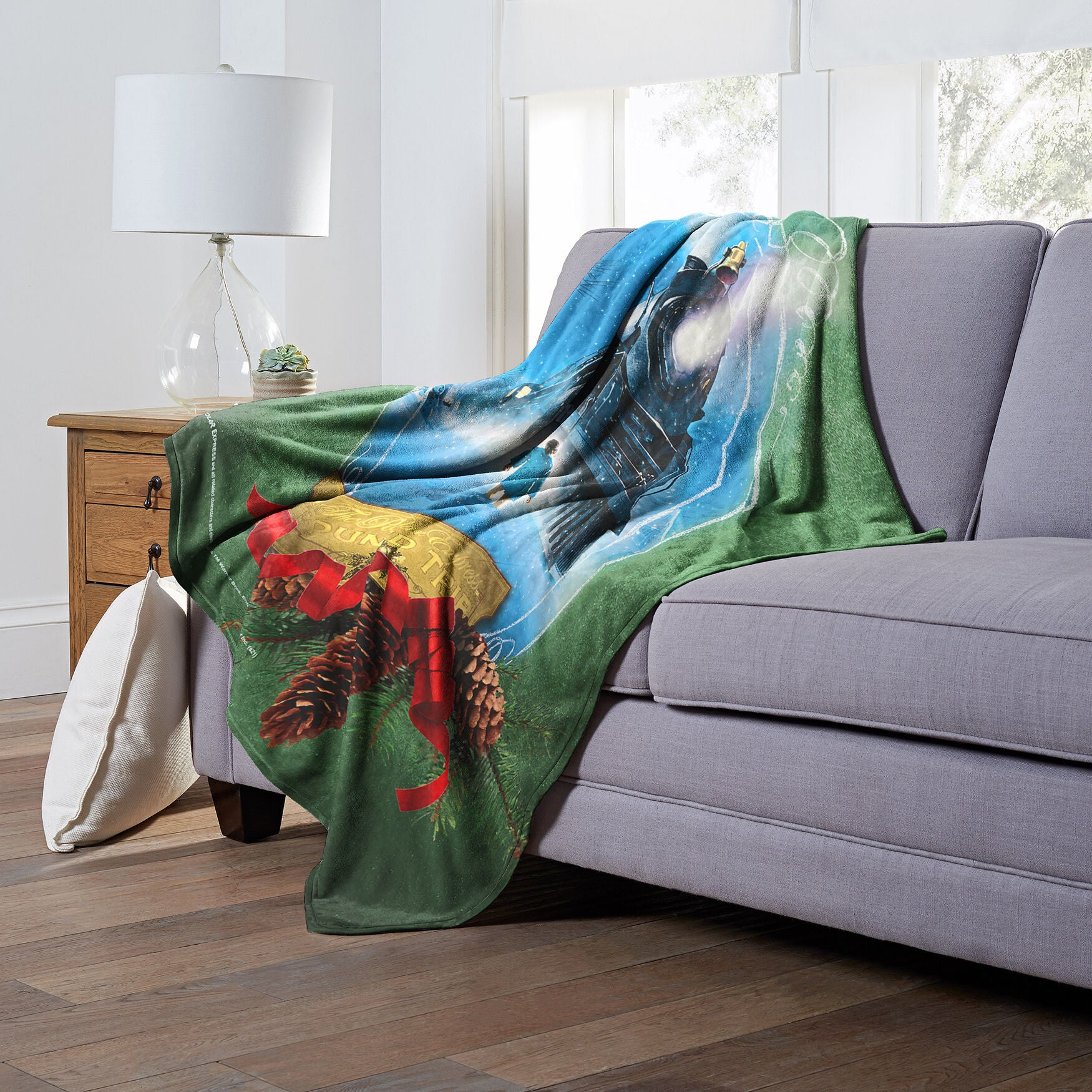 Wb Polar Express Round Trip Silk Touch Throw Blanket, , alternate image number 3