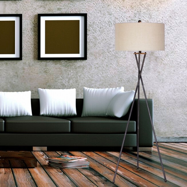Rust Black 63.5 inches Metal Floor Lamp, , on-hover image number null
