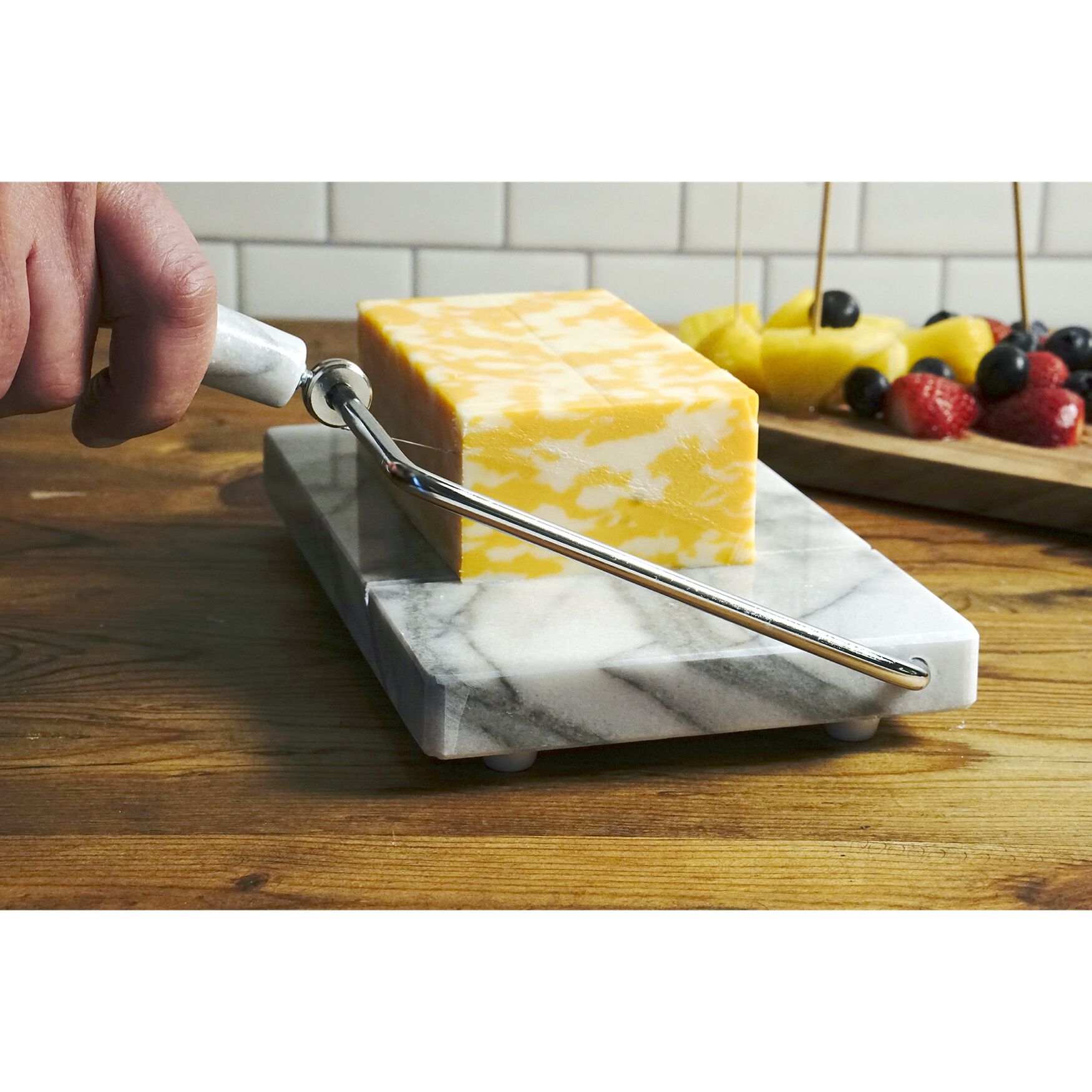 White Marble Cheese Slicer, , alternate image number 5