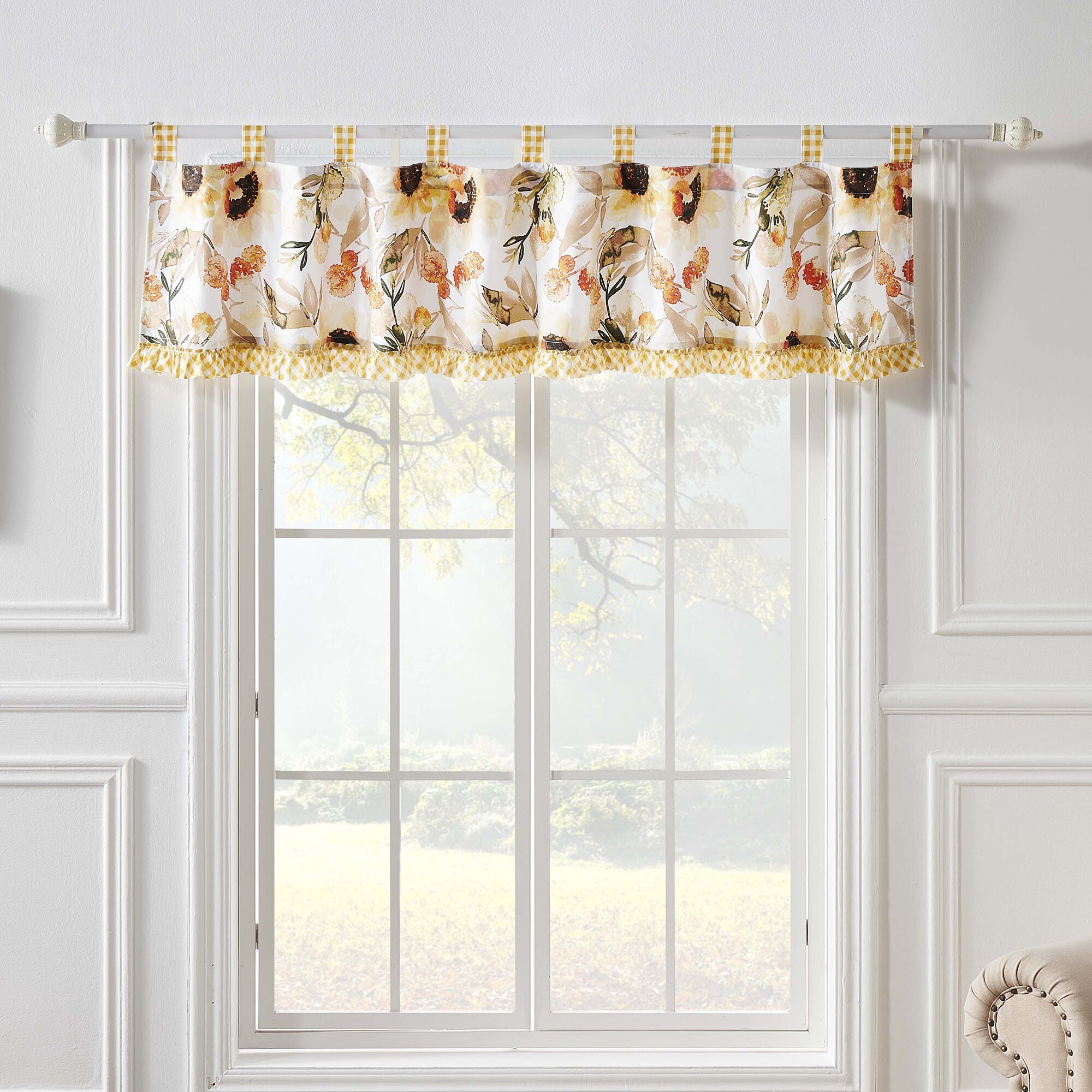 Somerset Window Treatment Valance Curtains, GOLD, alternate image number 2