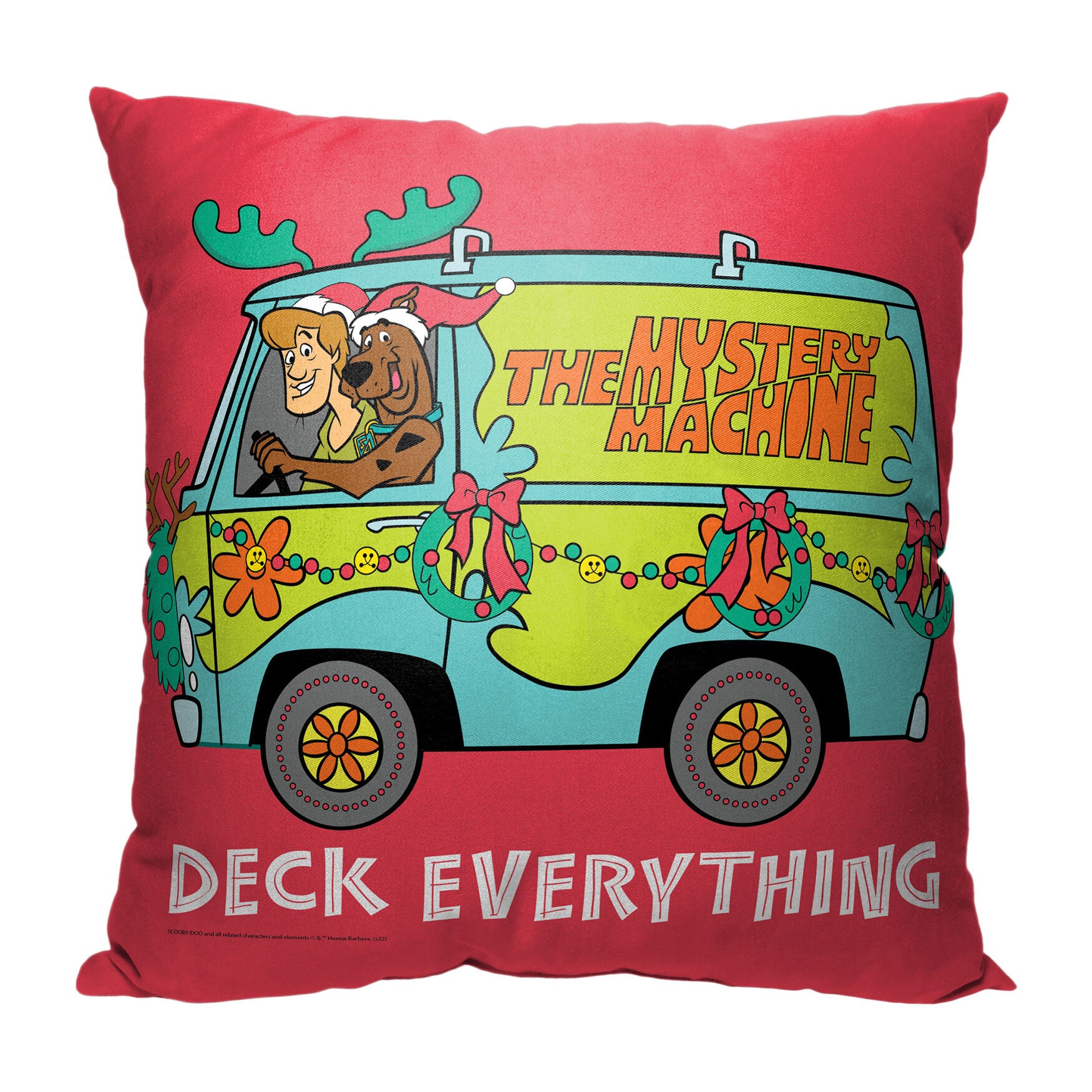 Wb Scooby Doo Deck Everything 18X18 Printed Throw Pillow, O, hi-res image number 0