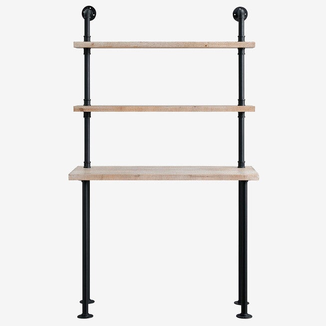 Wall Bookcase & Desk, WASHED FIR, hi-res image number null