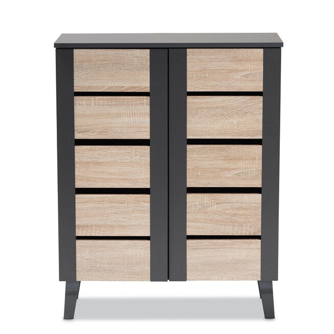 Melle 2-Door Wood Entryway Shoe Storage Cabinet Furniture, , alternate image number null
