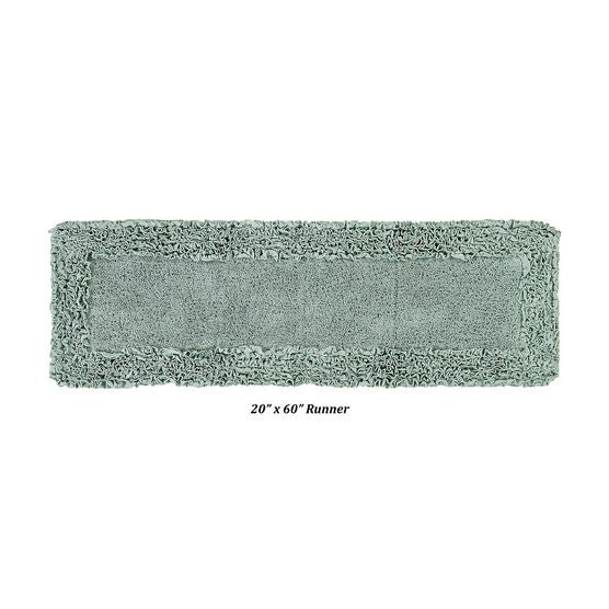 Shaggy Border Bath Rug Mat, 20" X 60", SAGE, hi-res image number null