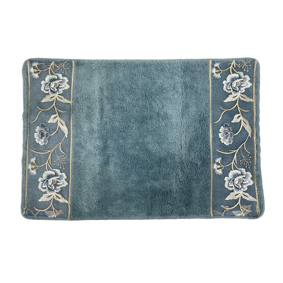 Dublin Rose Bath Rug, BLUE, hi-res image number null