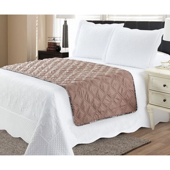 Demask Reversible Quilted Bed Runner Protector, , on-hover image number null