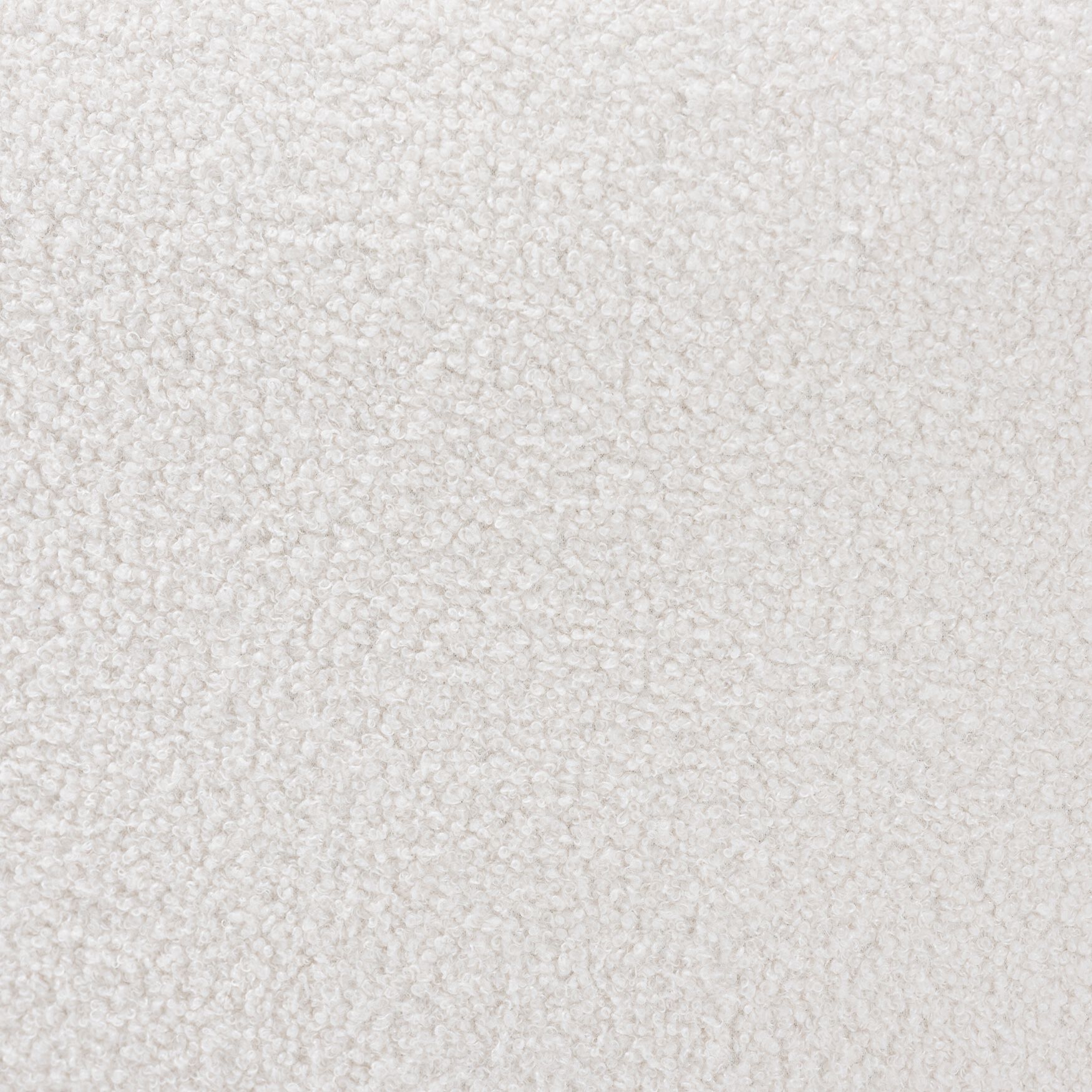 Athena Modern And Contemporary Ivory Boucle Upholstered And Black Finished Wood Round Ottoman, , alternate image number 3