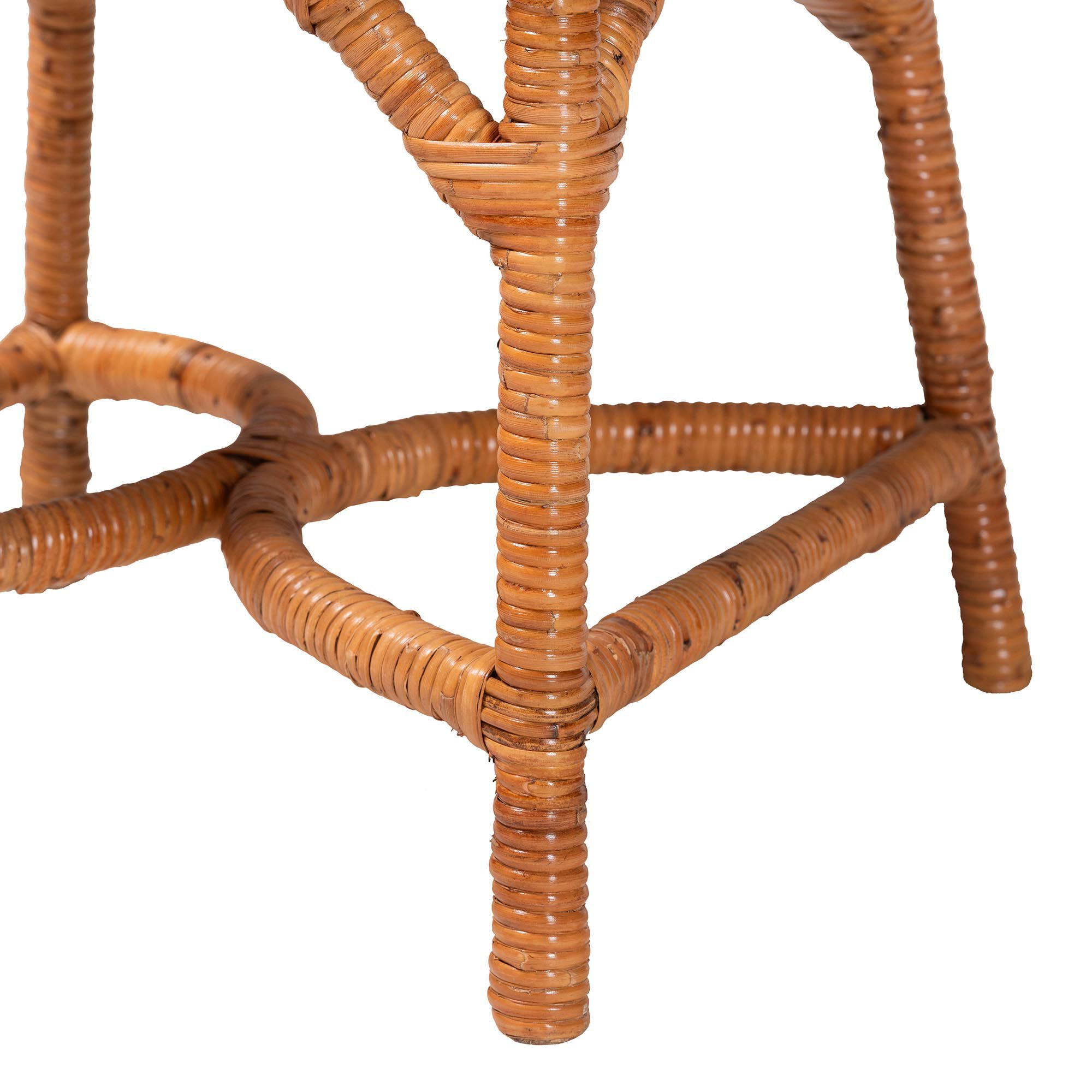 Alondra Natural Rattan Dining Chair, BROWN, alternate image number 6