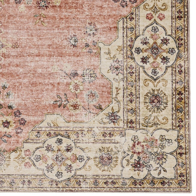 Washable Blanton Pink/Ivory Rug, , alternate image number null