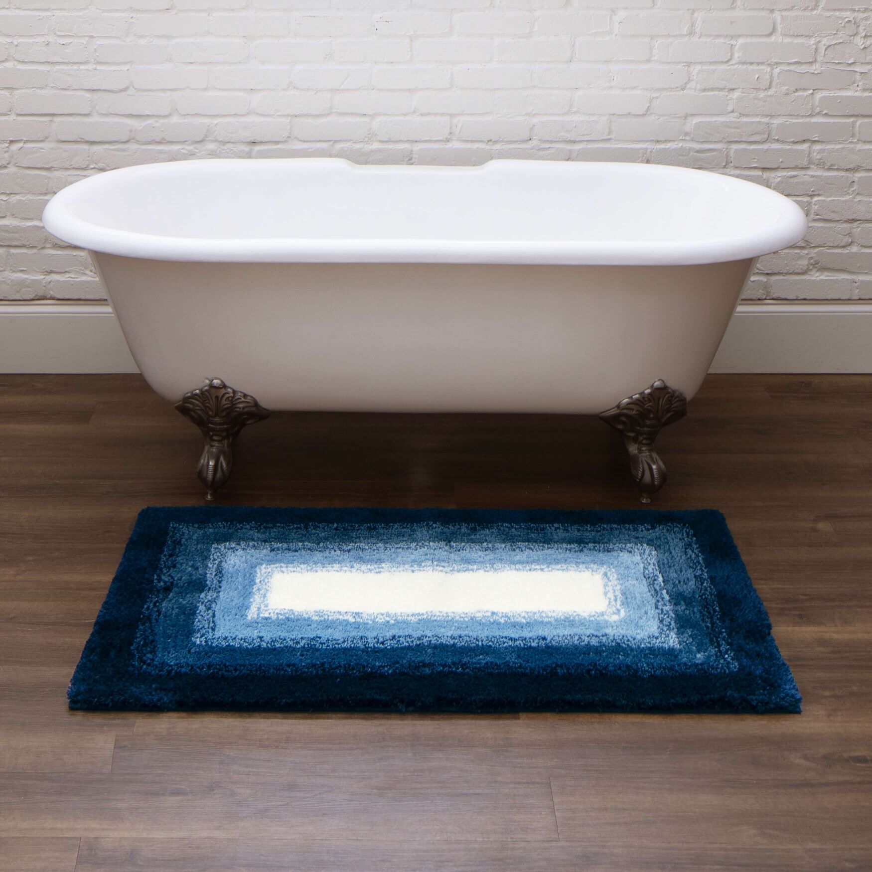 Ombre Border Bath Rug, , alternate image number 9