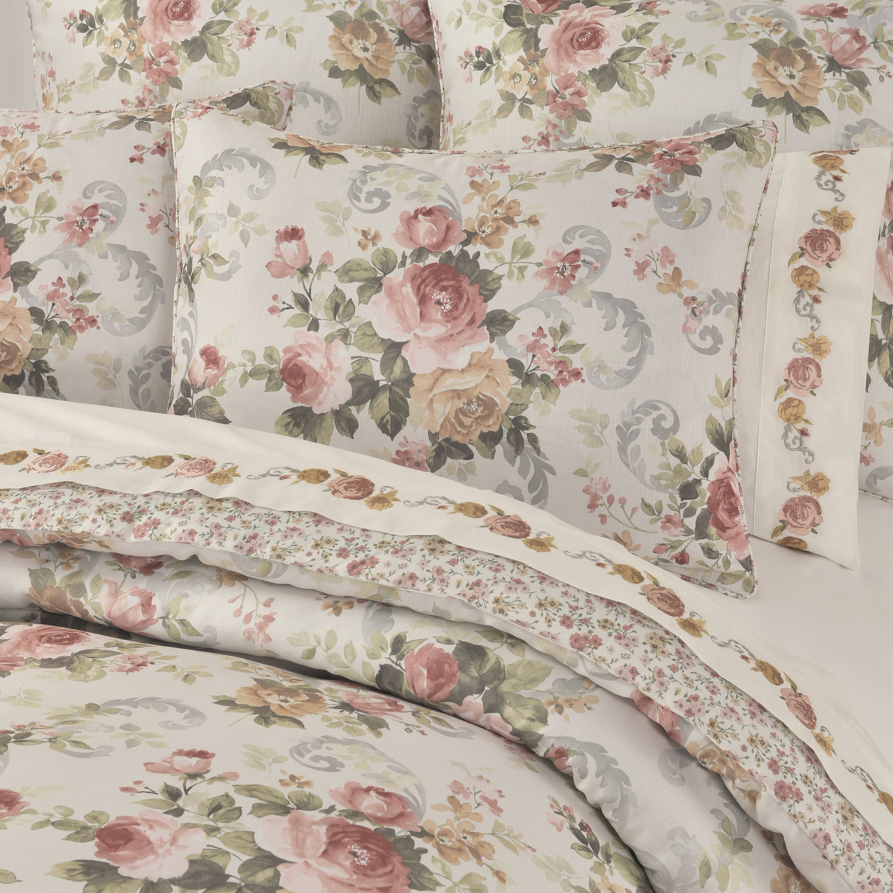Chablis 4 Piece Comforter Set, ROSE GOLD, alternate image number 2