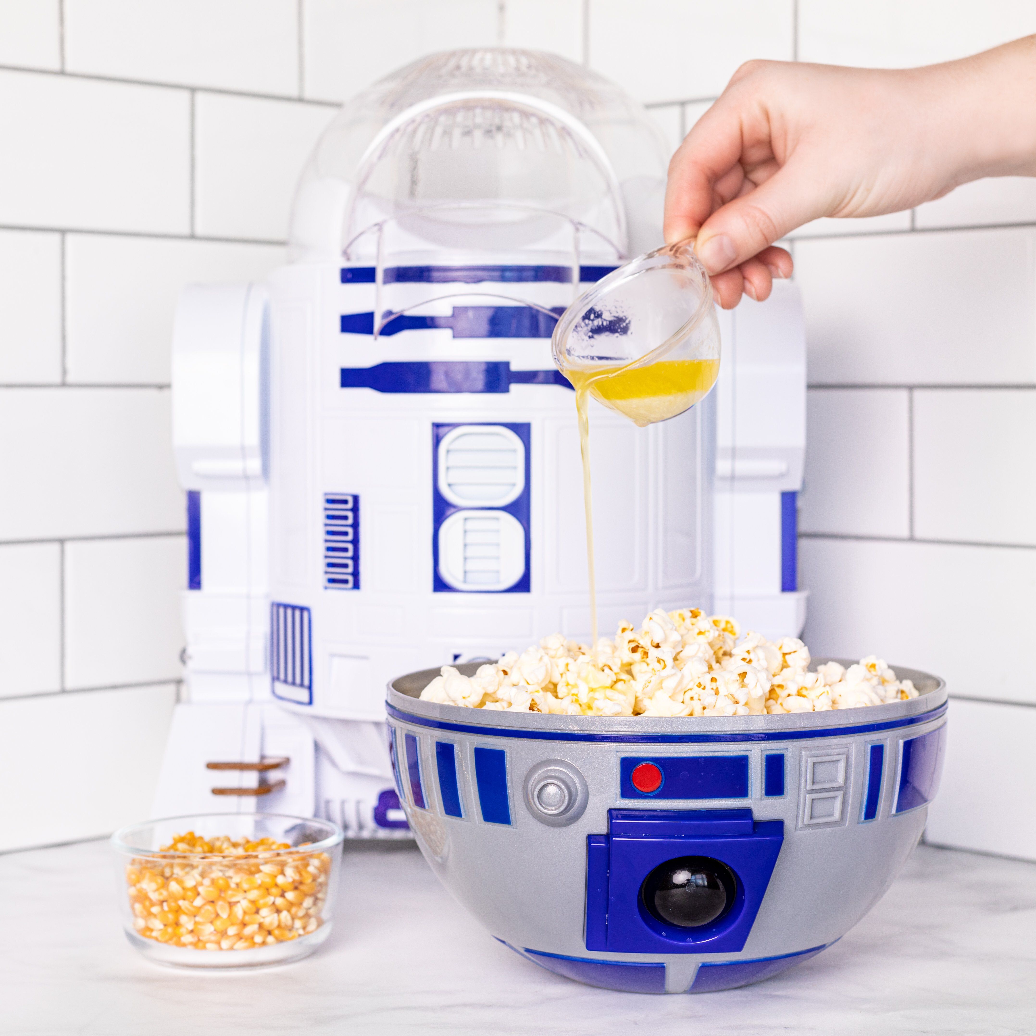 Star Wars R2D2 Popcorn Maker, WHITE, alternate image number 1