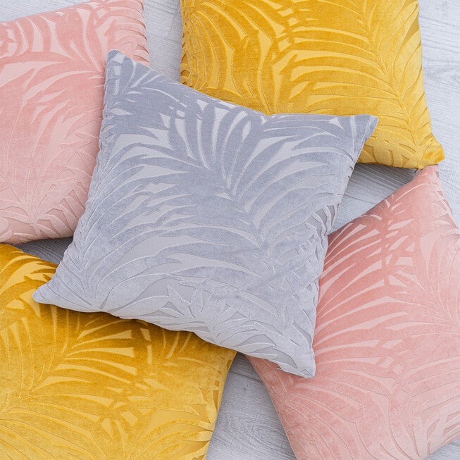 Palm Leave Velvet Accent Pillow, , alternate image number 4