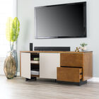 Midhurst Storage Media Stand, BROWN, hi-res image number null