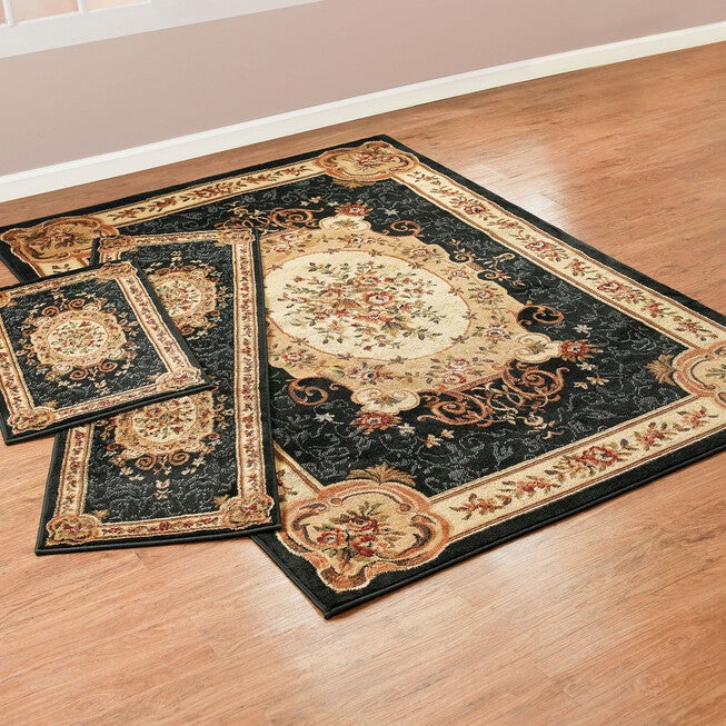 Floral 3-Pc. Rug Set with Runner, , on-hover image number 1
