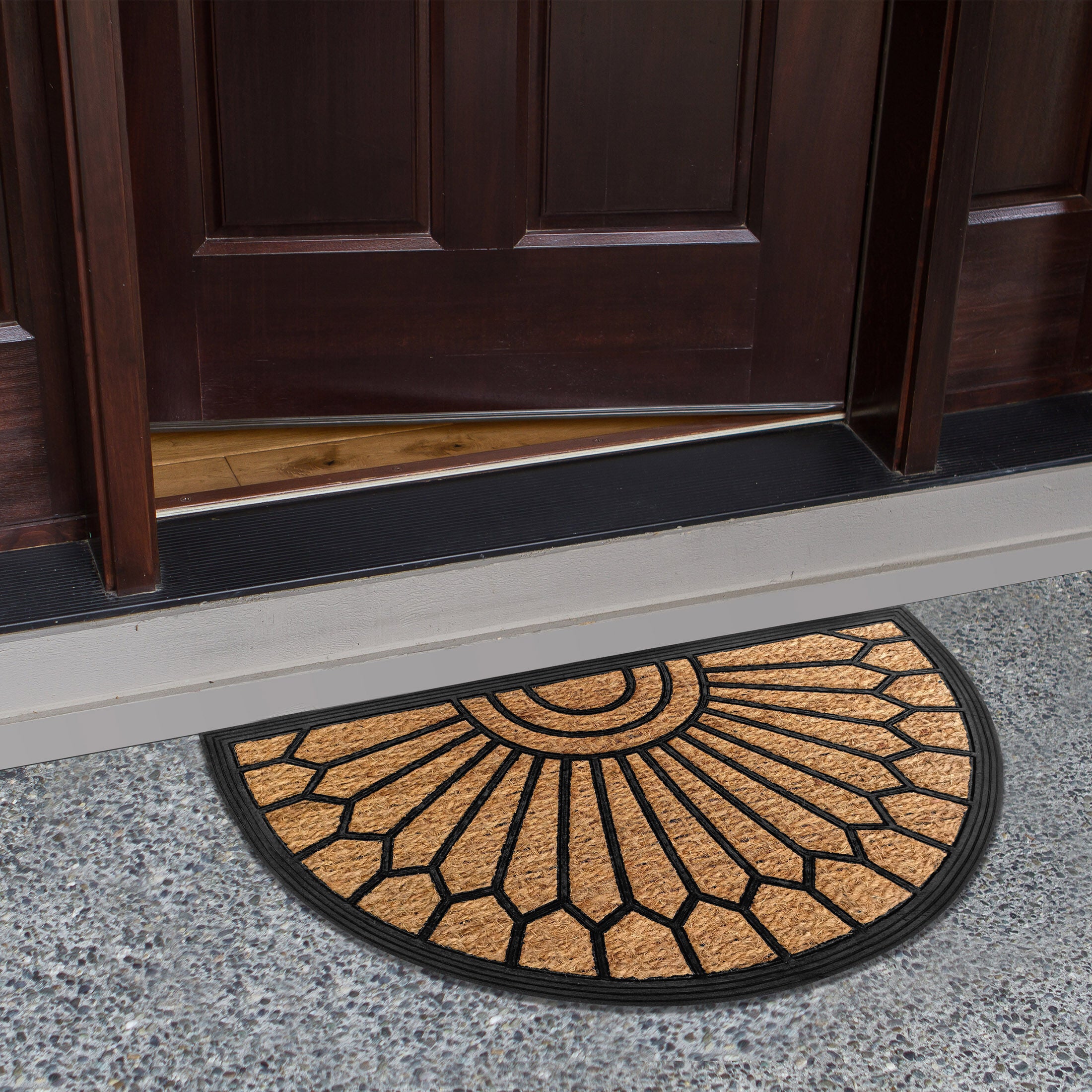 Coco Entrance Mat 18x30, SUNRISE BROWN, alternate image number 2