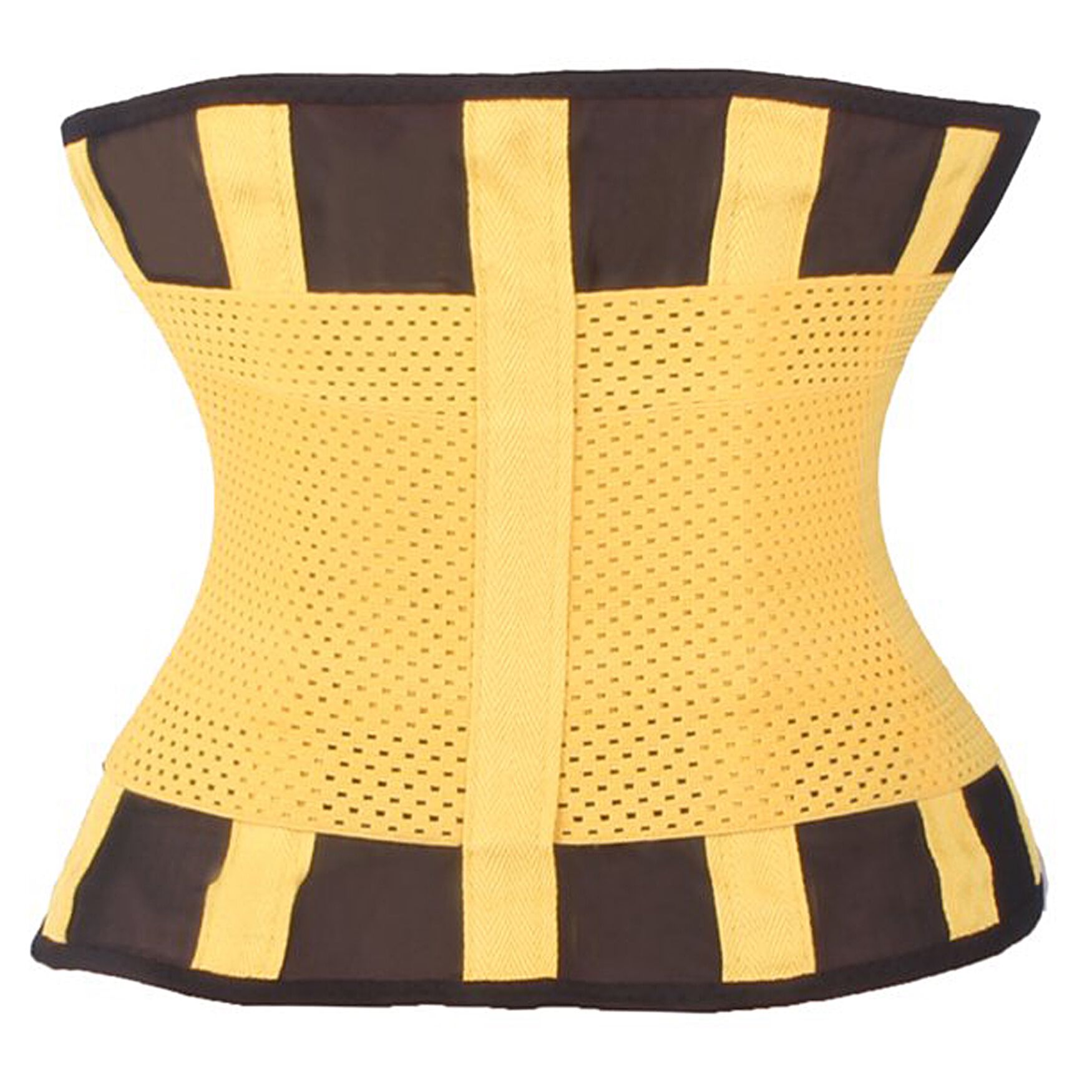 Pro Power Adjustable Fitness Waist Trainer/Support Belt Red Wellness, YELLOW, hi-res image number 0