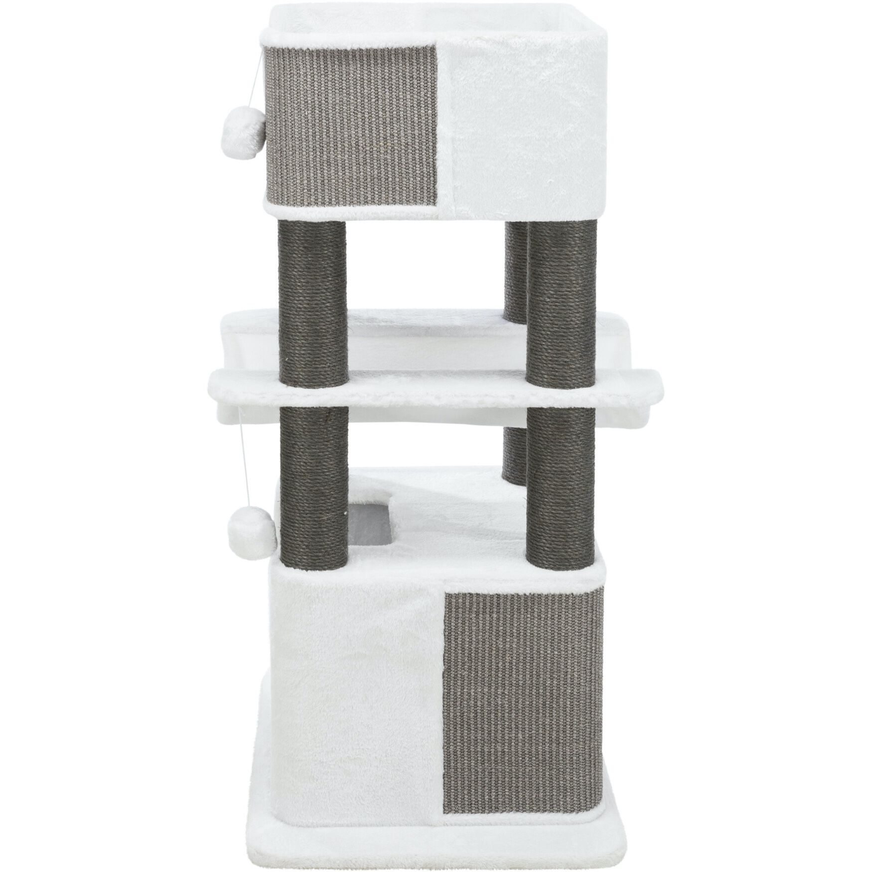 Lucano Cat Tower Scratching Post Cream/Gray, , alternate image number 6