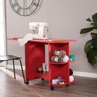 Expandable Rolling Sewing Table/Craft Station, RED, hi-res image number null