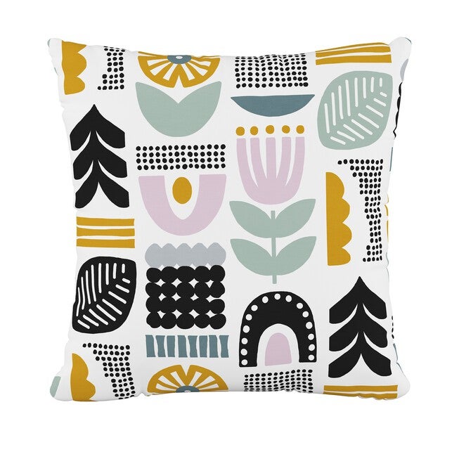 Helsinki Block 20 inchesSq. Pillow, LAVENDER MULTI, hi-res image number 0